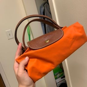 Longchamp Orange Top Handle Bag Size M